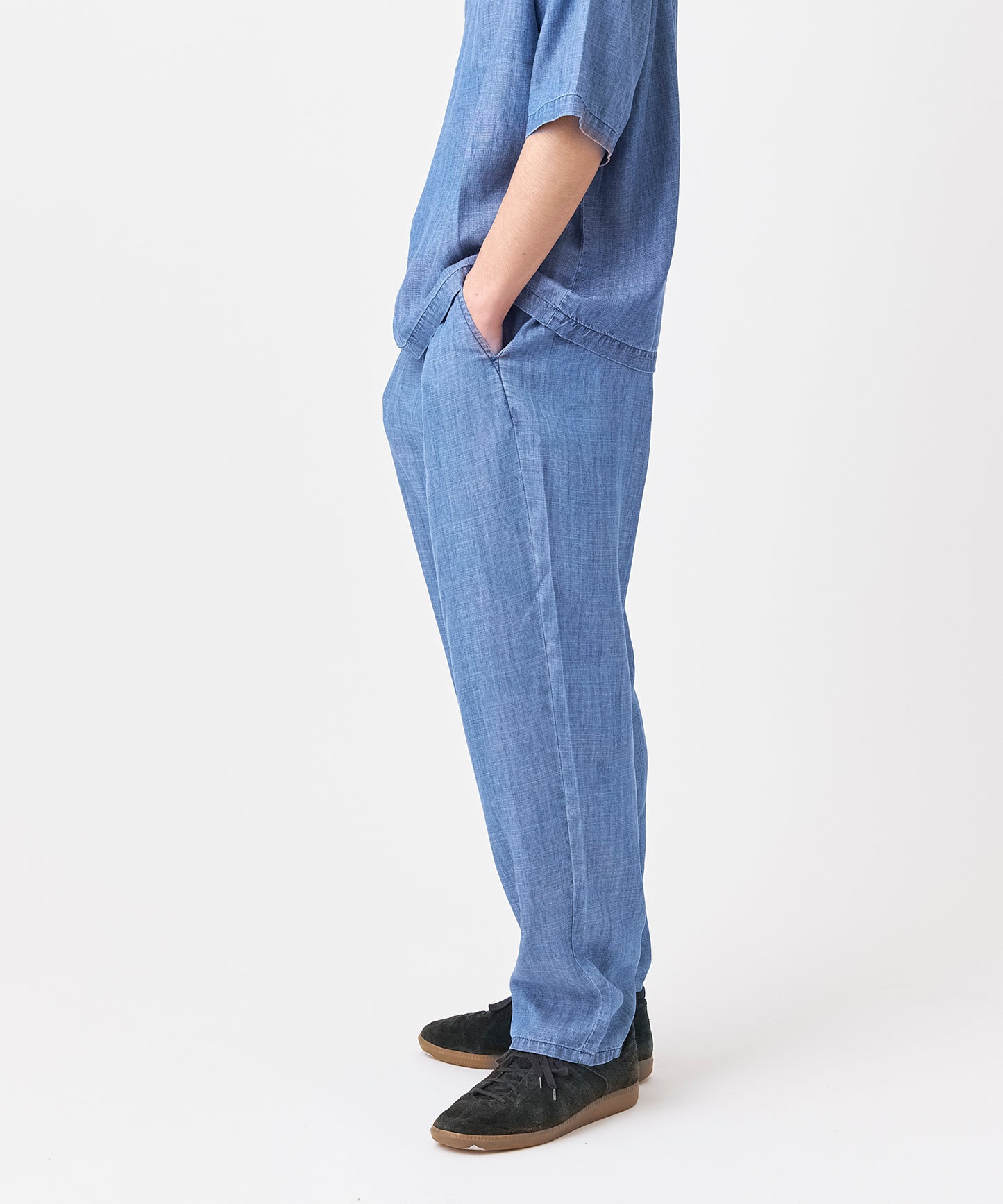 WWO 涼しいテンセルリネンのリラックスパンツ(ユニセックス・TRICKZIP_U)_8414045