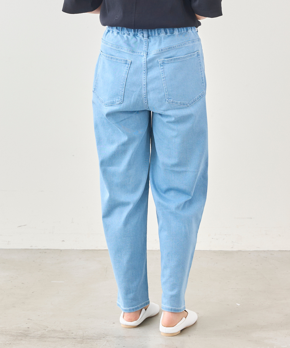 WWO 涼ふわデニムのタックパンツ(レディース・TRICKZIP)_8114044