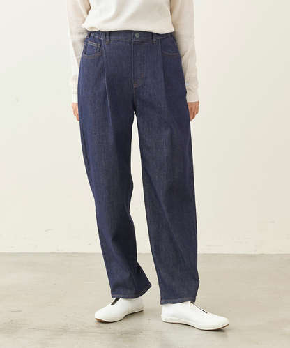 WWO 涼ふわデニムのタックパンツ(レディース・TRICKZIP)_8114044