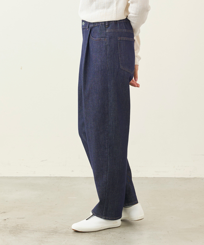 WWO 涼ふわデニムのタックパンツ(レディース・TRICKZIP)_8114044