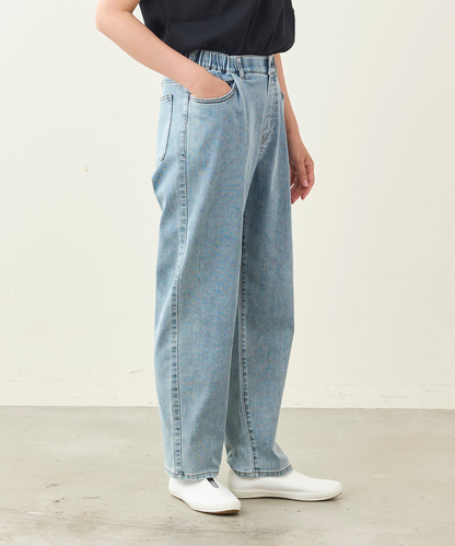 WWO 涼ふわデニムのタックパンツ(レディース・TRICKZIP)_8114044