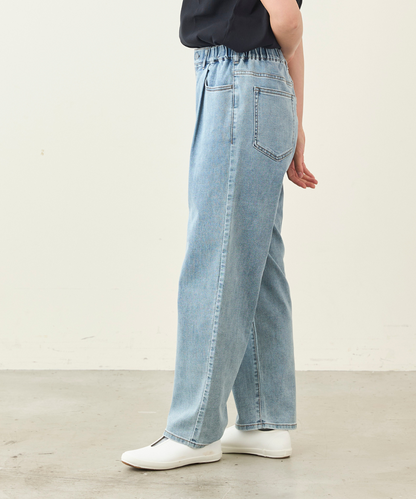 WWO 涼ふわデニムのタックパンツ(レディース・TRICKZIP)_8114044