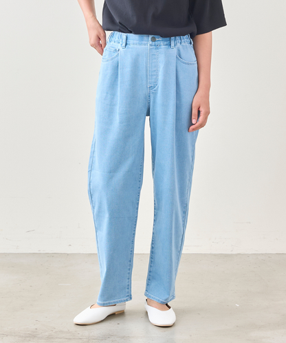 WWO 涼ふわデニムのタックパンツ(レディース・TRICKZIP)_8114044