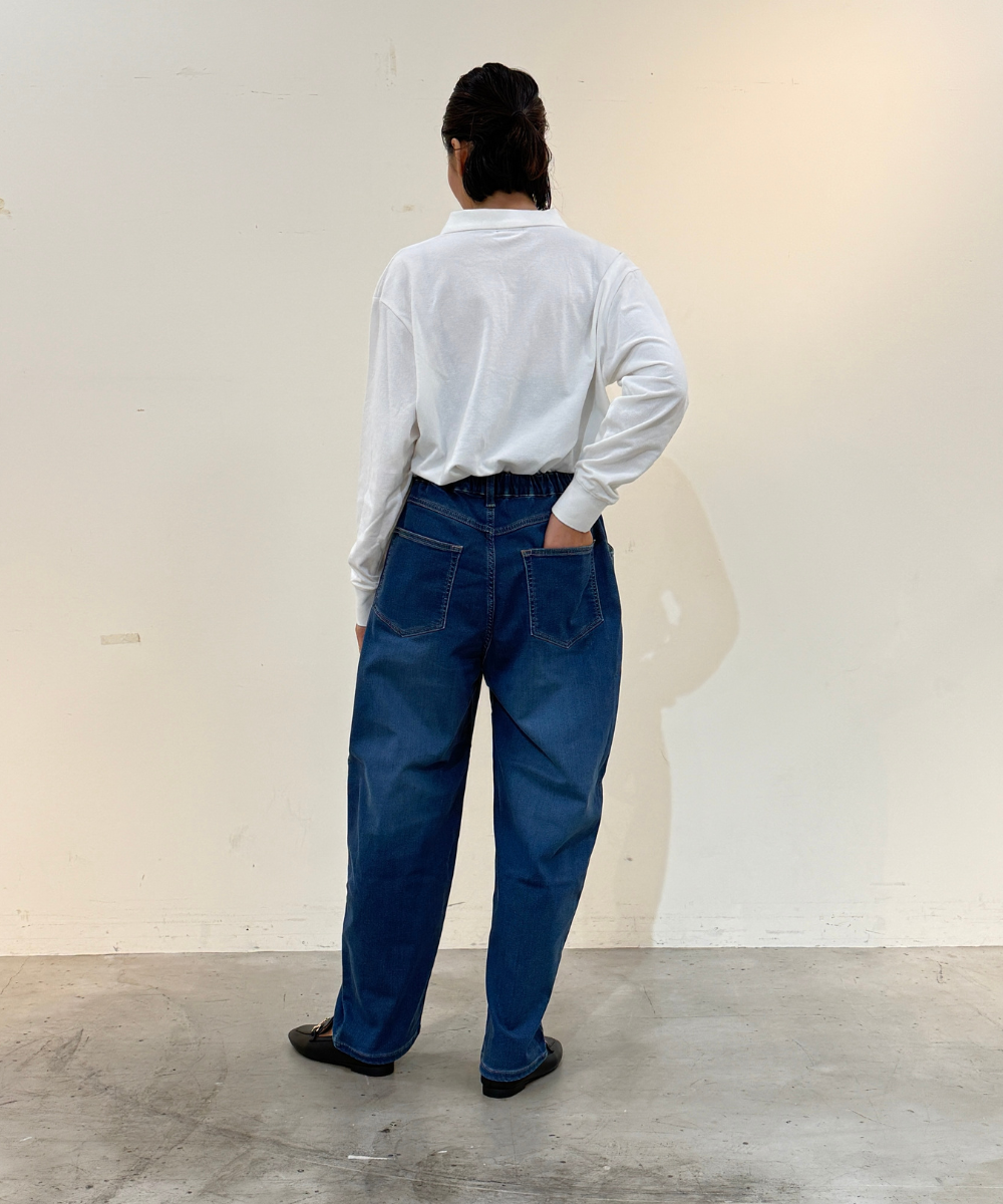 WWO まるでスウェットデニムのバルーンパンツ(レディース・TRICKZIP)_8116053