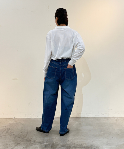 WWO まるでスウェットデニムのバルーンパンツ(レディース・TRICKZIP)_8116053