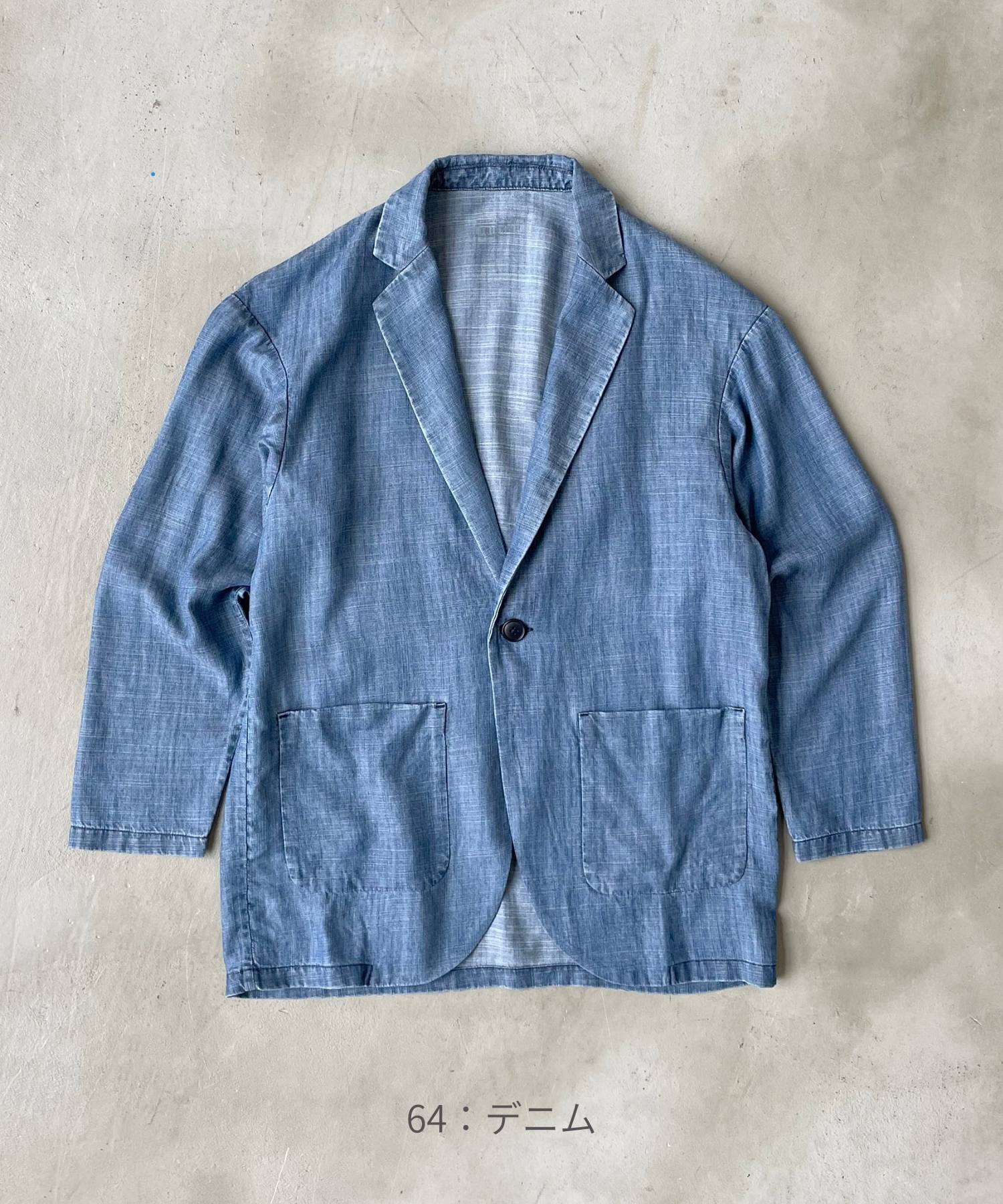 【CITY】Tencel linen  big pockets jacket